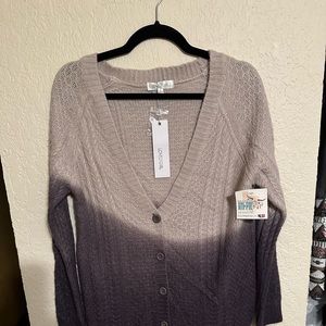 Ombré cardigan sweater new with tags. Size S